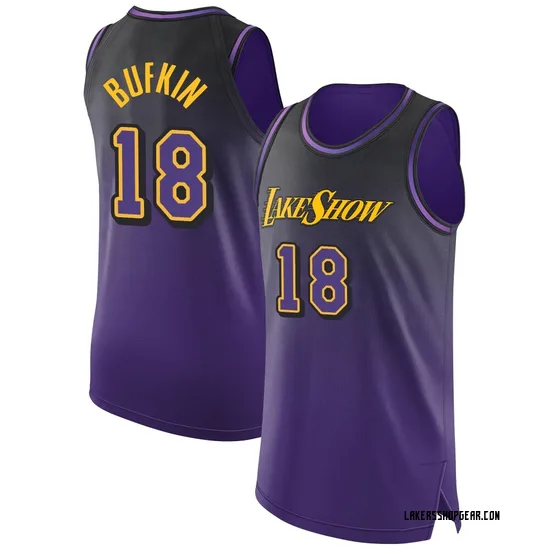 Kobe Bufkin Los Angeles Lakers Men's Authentic 2024/25 City Edition Jersey - Purple