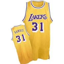 Kurt Rambis Los Angeles Lakers Men's Authentic Throwback Jersey - Gold
