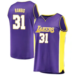 Kurt Rambis Los Angeles Lakers Men's Fast Break Jersey - Statement Edition - Purple