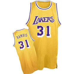 Kurt Rambis Los Angeles Lakers Men's Swingman Throwback Jersey - Gold