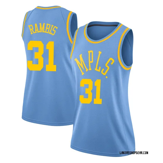 Kurt Rambis Los Angeles Lakers Women's Swingman Hardwood Classics Jersey - Blue