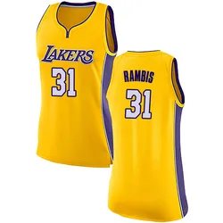 Kurt Rambis Los Angeles Lakers Women's Swingman Jersey - Icon Edition - Yellow