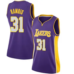 Kurt Rambis Los Angeles Lakers Women's Swingman Jersey - Statement Edition - Purple