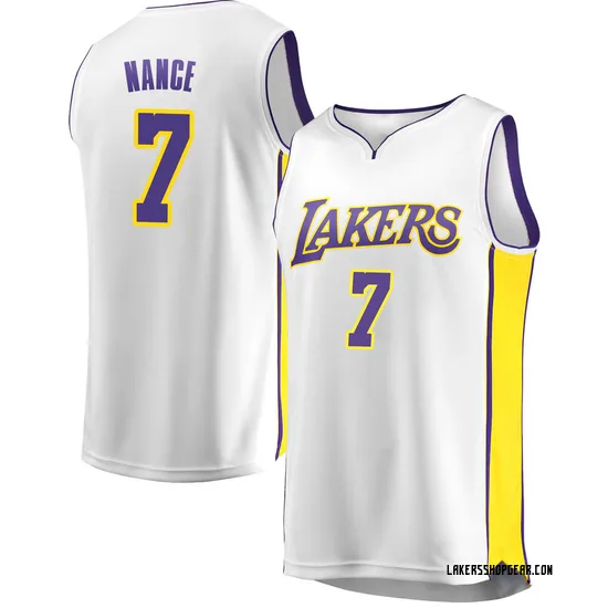 Larry Nance Los Angeles Lakers Men's Fast Break Jersey - Association Edition - White