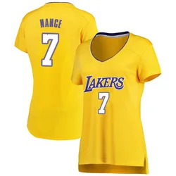 Larry Nance Los Angeles Lakers Women's Fast Break Jersey - Icon Edition - Gold