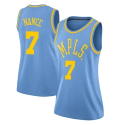 Larry Nance Los Angeles Lakers Women's Swingman Hardwood Classics Jersey - Blue