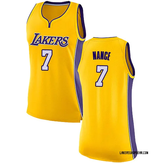 Larry Nance Los Angeles Lakers Women's Swingman Jersey - Icon Edition - Yellow