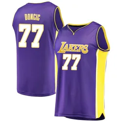 Luka Doncic Los Angeles Lakers Youth Fast Break Jersey - Statement Edition - Purple