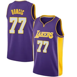 Luka Doncic Los Angeles Lakers Youth Swingman Jersey - Statement Edition - Purple