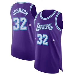 Magic Johnson Los Angeles Lakers Men's Authentic 2021/22 Jersey - City Edition - Purple