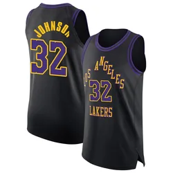 Magic Johnson Los Angeles Lakers Men's Authentic 2025/26 City Edition Jersey - Black