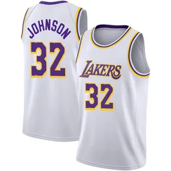 Magic Johnson Los Angeles Lakers Men's Swingman 2020/21 Jersey - Association Edition - White