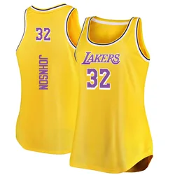 Magic Johnson Los Angeles Lakers Women's Fast Break Movement Tank Jersey - Icon Edition - Gold