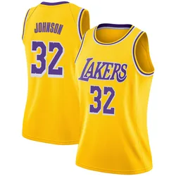 Magic Johnson Los Angeles Lakers Women's Swingman 2018/19 Jersey - Icon Edition - Gold