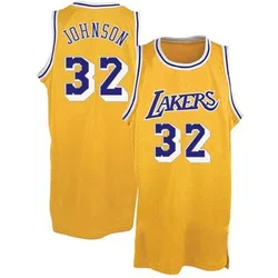 Magic Johnson Los Angeles Lakers Youth Authentic Throwback Jersey - Gold