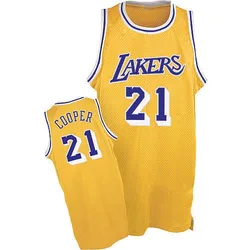 Michael Cooper Los Angeles Lakers Men's Authentic Throwback Jersey - Gold