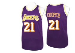 Michael Cooper Los Angeles Lakers Men's Authentic Throwback Jersey - Purple