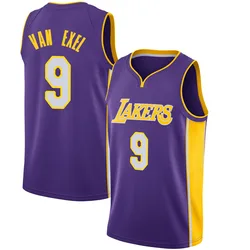 Nick Van Exel Los Angeles Lakers Men's Swingman Jersey - Statement Edition - Purple