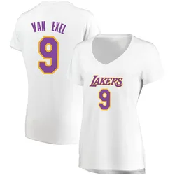 Nick Van Exel Los Angeles Lakers Women's Fast Break Jersey - Association Edition - White
