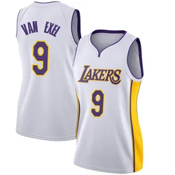 Nick Van Exel Los Angeles Lakers Women's Swingman Jersey - Association Edition - White
