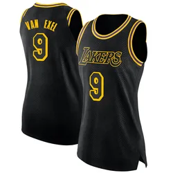 Nick Van Exel Los Angeles Lakers Women's Swingman Jersey - City Edition - Black