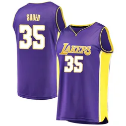 Peter Suder Los Angeles Lakers Men's Fast Break Jersey - Statement Edition - Purple
