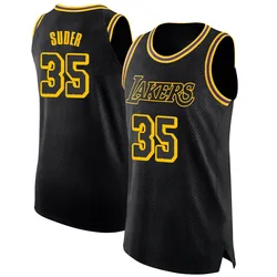 Peter Suder Los Angeles Lakers Men's Swingman Jersey - City Edition - Black