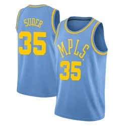 Peter Suder Los Angeles Lakers Youth Swingman Hardwood Classics Jersey - Blue