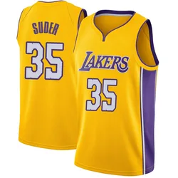 Peter Suder Los Angeles Lakers Youth Swingman Jersey - Icon Edition - Yellow