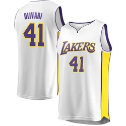 Quincy Olivari Los Angeles Lakers Youth Fast Break Jersey - Association Edition - White