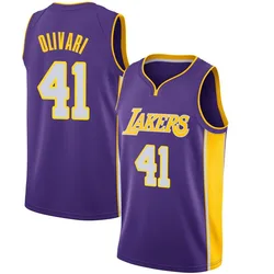 Quincy Olivari Los Angeles Lakers Youth Swingman Jersey - Statement Edition - Purple