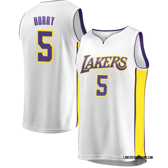 Robert Horry Los Angeles Lakers Men's Fast Break Jersey - Association Edition - White