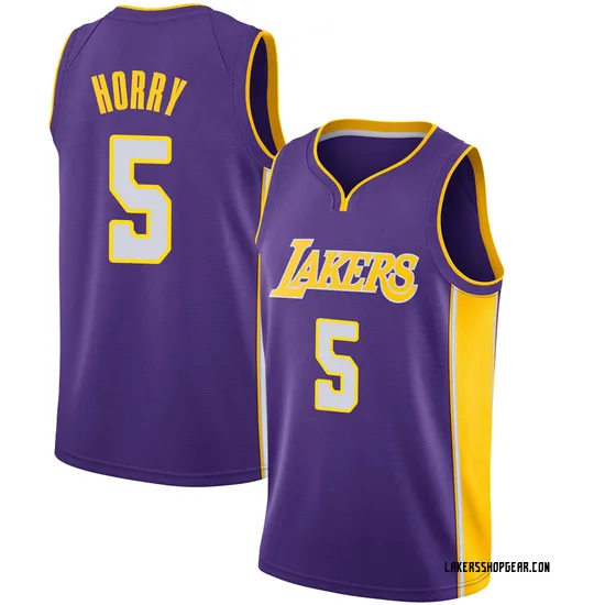 Robert Horry Los Angeles Lakers Men's Swingman Jersey - Statement Edition - Purple