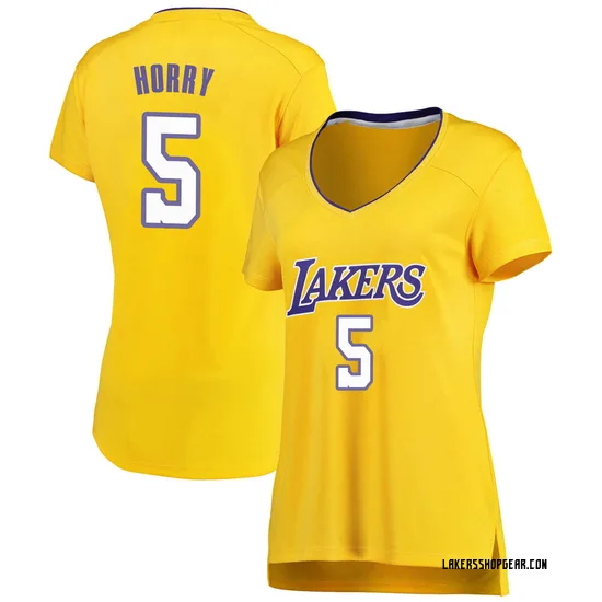 Robert Horry Los Angeles Lakers Women's Fast Break Jersey - Icon Edition - Gold