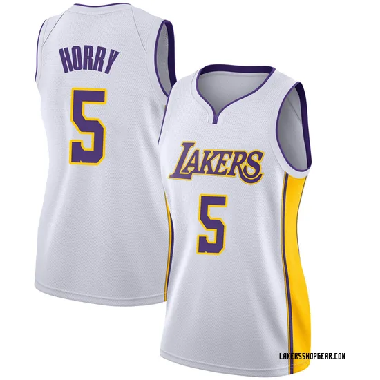 Robert Horry Los Angeles Lakers Women's Swingman Jersey - Association Edition - White