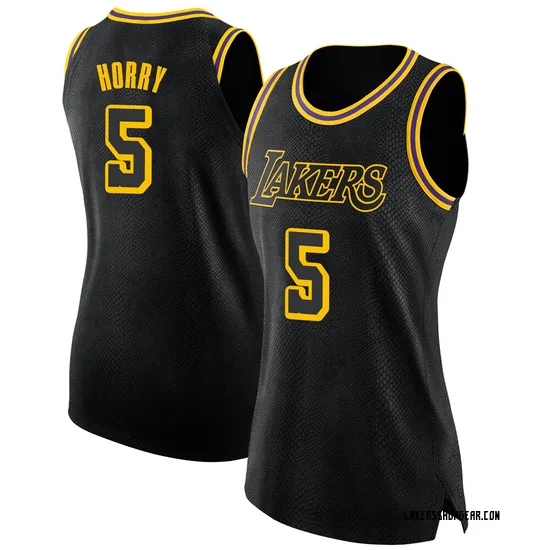 Robert Horry Los Angeles Lakers Women's Swingman Jersey - City Edition - Black