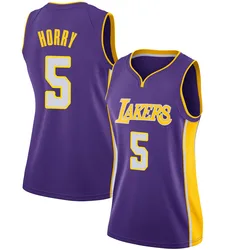 Robert Horry Los Angeles Lakers Women's Swingman Jersey - Statement Edition - Purple