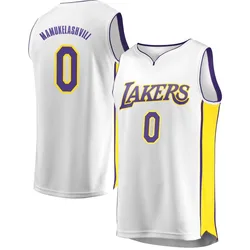 Sandro Mamukelashvili Los Angeles Lakers Men's Fast Break Jersey - Association Edition - White
