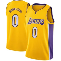 Sandro Mamukelashvili Los Angeles Lakers Men's Swingman Jersey - Icon Edition - Yellow