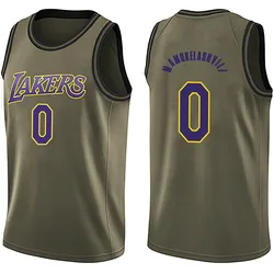 Sandro Mamukelashvili Los Angeles Lakers Youth Swingman Salute to Service Jersey - Green