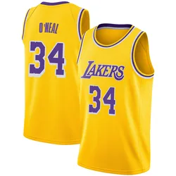 Shaquille O'Neal Los Angeles Lakers Men's Swingman 2018/19 Jersey - Icon Edition - Gold