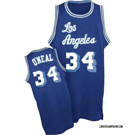 Shaquille O'Neal Los Angeles Lakers Men's Swingman Throwback Jersey - Blue
