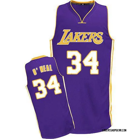 Shaquille O'Neal Los Angeles Lakers Men's Swingman Throwback Jersey - Purple