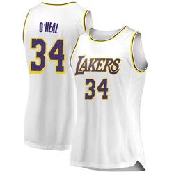 Shaquille O'Neal Los Angeles Lakers Women's Swingman 2018/19 Jersey - Association Edition - White