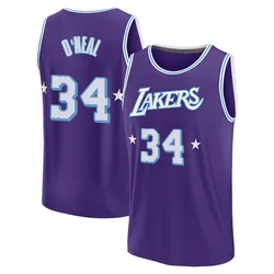Shaquille O'Neal Los Angeles Lakers Youth Fast Break 2021/22 Replica City Edition Jersey - Purple