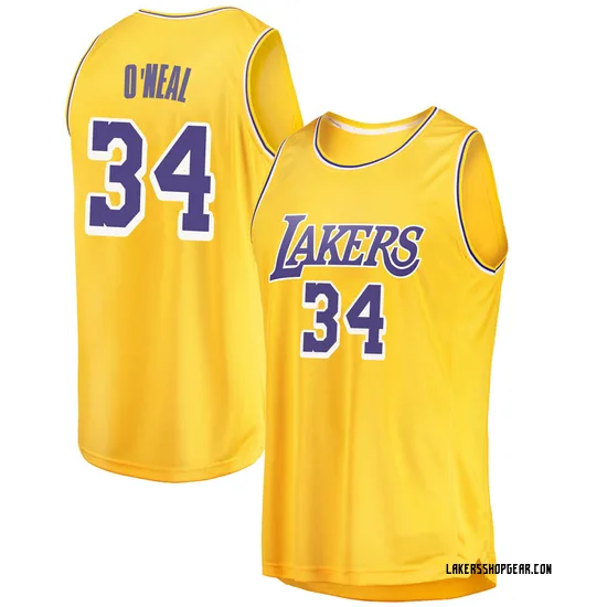Shaquille O'Neal Los Angeles Lakers Youth Swingman 2018/19 Jersey - Icon Edition - Gold