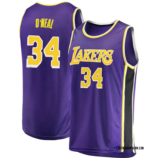 Shaquille O'Neal Los Angeles Lakers Youth Swingman 2018/19 Jersey - Statement Edition - Purple