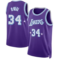Shaquille O'Neal Los Angeles Lakers Youth Swingman 2021/22 City Edition Jersey - Purple