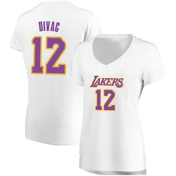 Vlade Divac Los Angeles Lakers Women's Fast Break Jersey - Association Edition - White