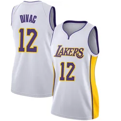 Vlade Divac Los Angeles Lakers Women's Swingman Jersey - Association Edition - White